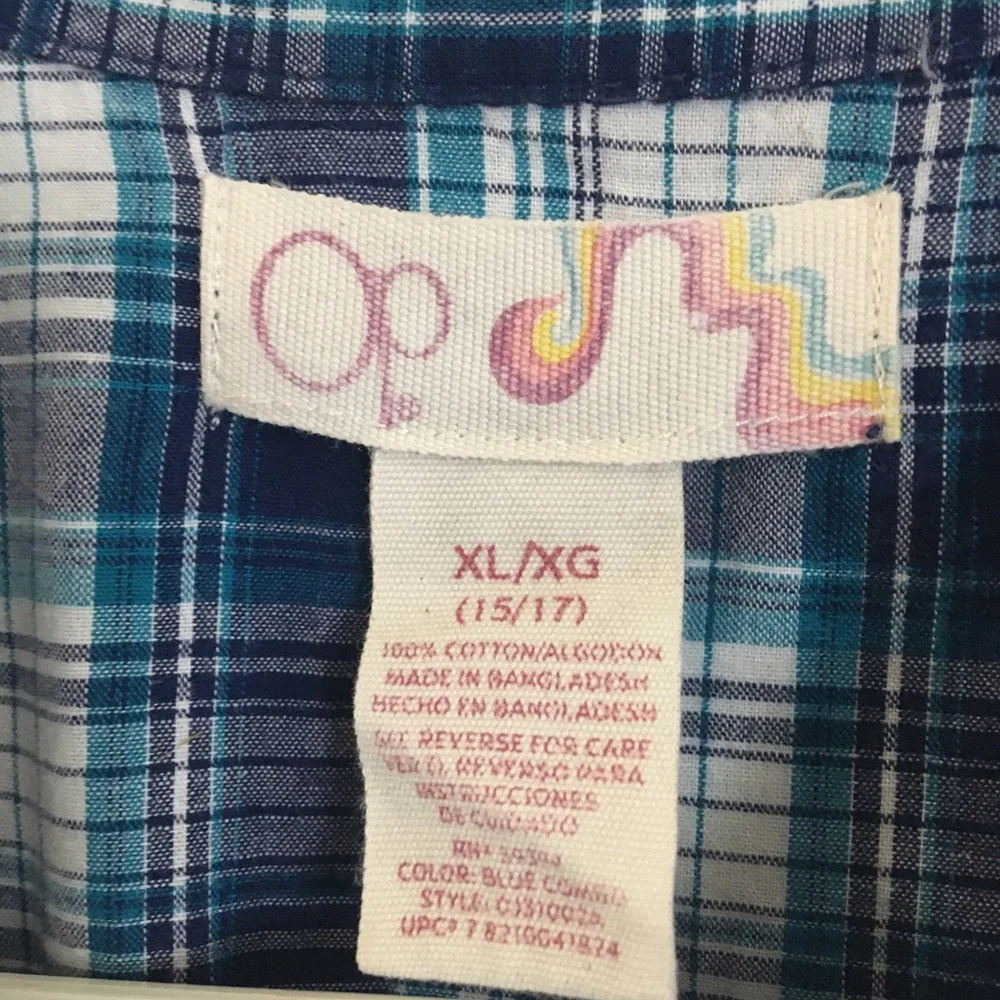 OP Plaid Short Sleeve Shirt